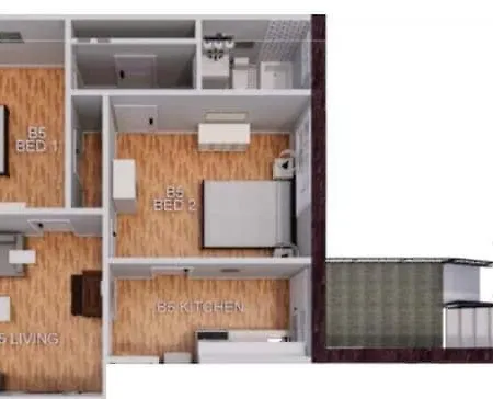 Sojourn At Colley Manor Unit 1 Sleeps 4 Apartment